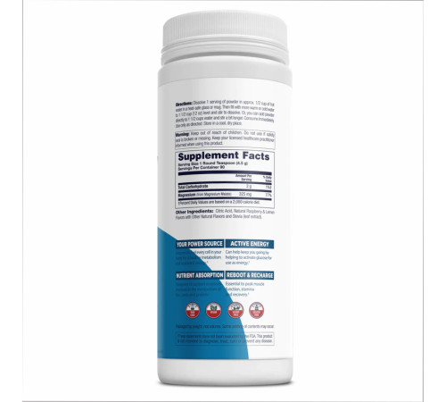 Energy Magnesium 325mg - 14.3oz Raspberry Lemonade Energy Magnesium 325mg - 14.3oz Raspberry Lemonade