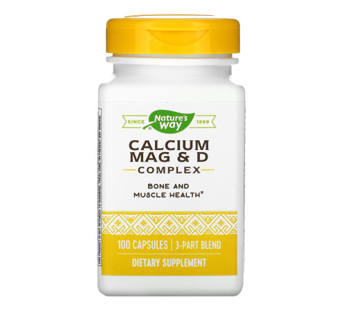 Calcium-Magnesium-Vitamin D Nature's Way - 100 caps