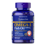 Рибячий жир Омега 3 (Double Strength Omega-3 Fish Oil 1200мг/600мг Omega-3) - 90 капсул