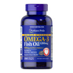 Рибячий жир Омега 3 (Double Strength Omega-3 Fish Oil 1200мг/600мг) 180 капсул