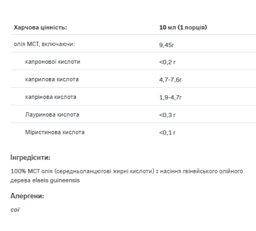 MCT keto oil Allnutrition - 200ml MCT keto oil Allnutrition - 200ml