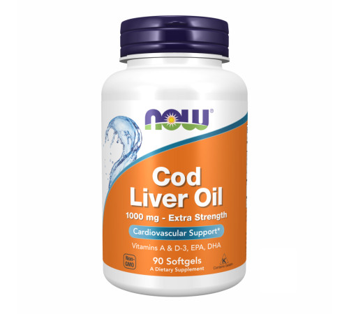 Жир печінки тріски (Cod Liver Oil ) 1000мг - 90 капсул