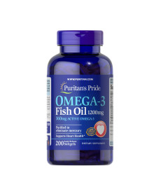 Рибячий жир Omega-3 Fish Oil 1200мг (360мг Active Omega-3) - 200 капсул