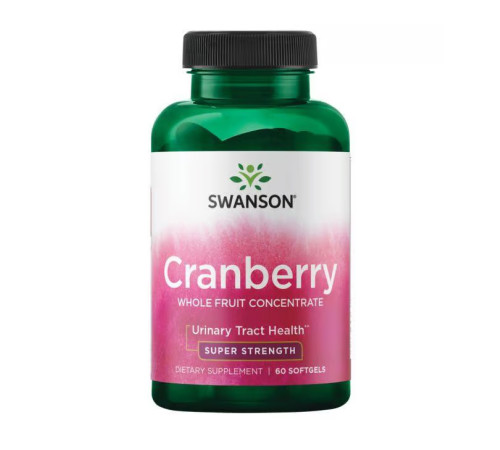 Концентрат цілих фруктів журавлини Cranberry Whole Fruit Concentrate Super Strength 420мг - 60 капсул