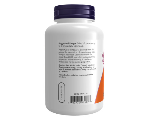 Apple Cider Vinegar Now Foods 450 mg - 180 vcaps