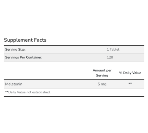 Melatonin Now Foods 5 mg - 120 tabs