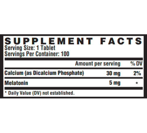 Melatonin 5 mg - 100ct Melatonin 5 mg - 100ct