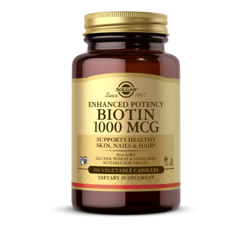 Біотин Biotin 1000мкг - 100 капсул Біотин Biotin 1000мкг - 100 капсул