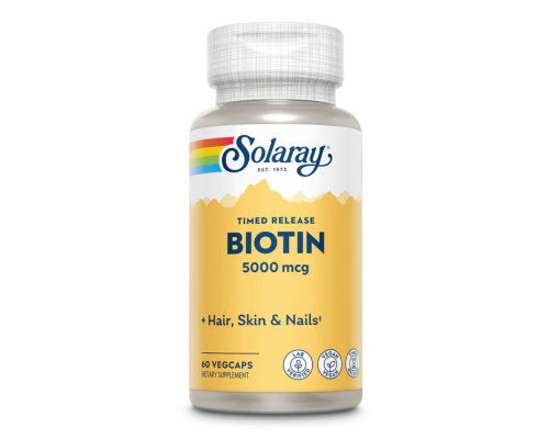 Біотин Biotin 5000мкг - 60 капсул