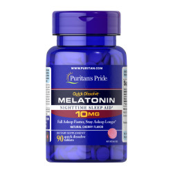 Quick Dissolve Melatonin 10 mg Cherry Flavor - 90 Tablets