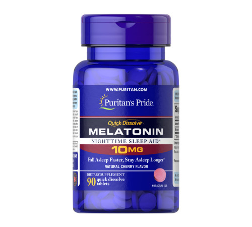 Quick Dissolve Melatonin 10 mg Cherry Flavor - 90 Tablets Quick Dissolve Melatonin 10 mg Cherry Flavor - 90 Tablets