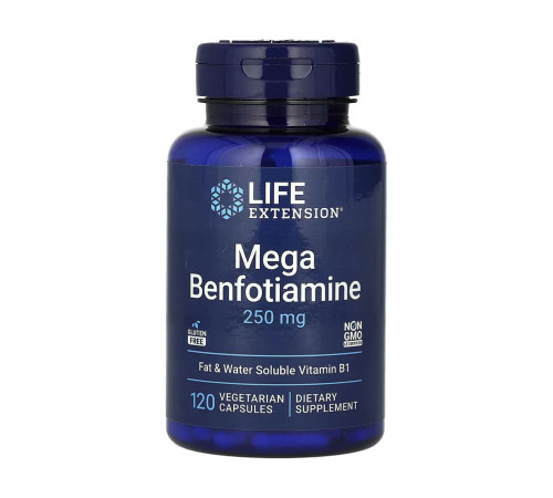 Бенфотіамін Mega Benfotiamine 250мг - 120 капсул Бенфотіамін Mega Benfotiamine 250мг - 120 капсул