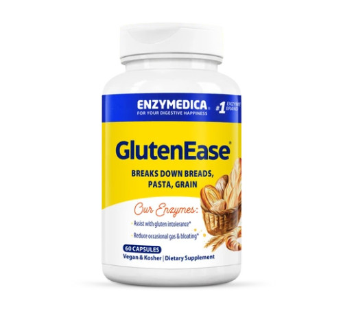 Ферменти для перетравлення глютену GlutenEase - 60 капсул