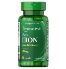 Easy Iron 28 mg (Iron Glycinate) - 90 Capsules