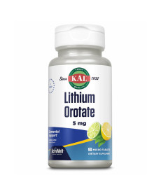 Lithium Orotate 5mg - 90 tabs Lemon Lime