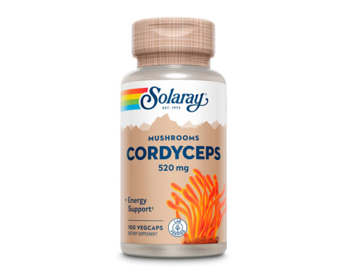 Гриб кордицепс (Cordyceps Mushroom) 520мг - 100 капсул