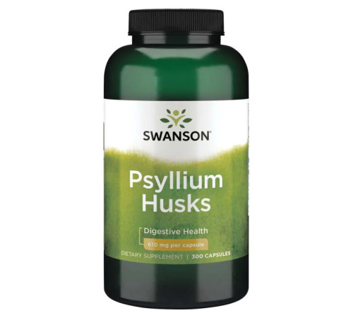 Лушпиння подорожника Psyllium Husks 610мг - 300 капсул