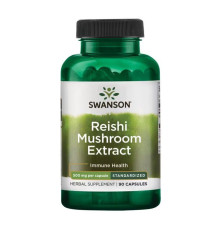 Екстракт гриба Рейші Reishi Mushroom Extract Standardized 500мг - 90 капсул