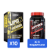 Combo LIPO-6 BLACK INTENSE ULTRA CONCENTRATE - 60 caps х 10шт + Caffeine - 60 caps х 2шт - В ПОДАРУНОК!