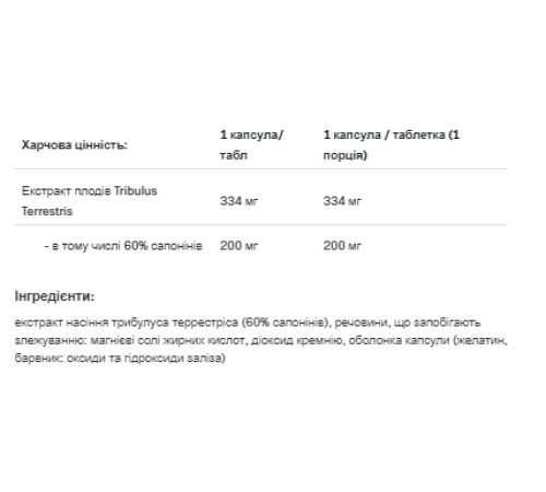 Tribulus testosterone booster -100 caps