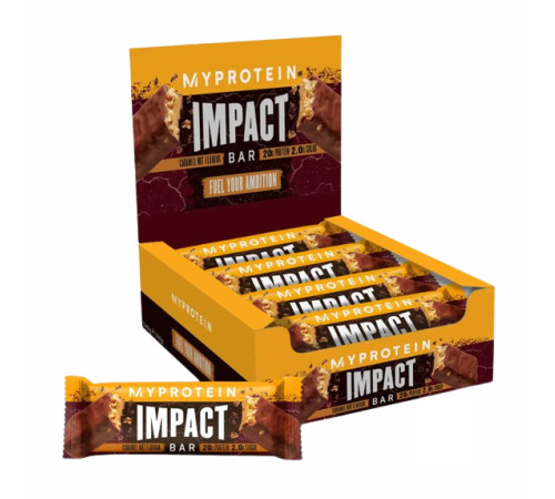 Impact Protein Bar - 12x64g Caramel Nut