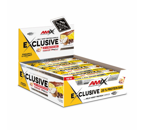 Exclusive Protein Bar - 12x85g Pineapple-Coconut Exclusive Protein Bar - 12x85g Pineapple-Coconut