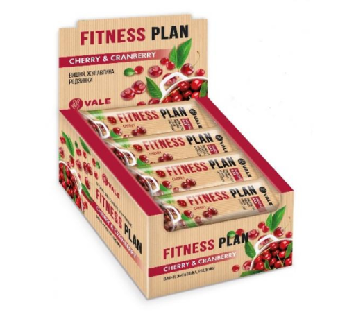 Fitness Plan Muesli Bar - 30x30g Cherry Cranberry