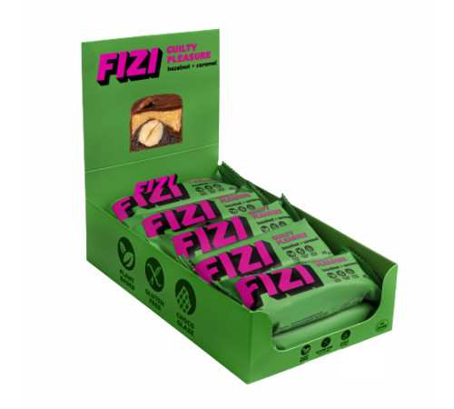 FIZI Chocolate Bar - 10х45g Hazelnut-Caramel