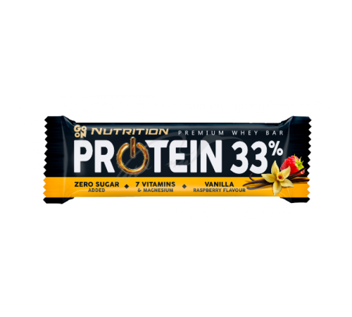 Protein 33% Bar - 50g Vanilla-Raspberry Protein 33% Bar - 50g Vanilla-Raspberry