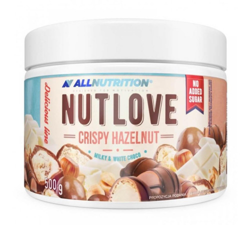 Nut Love - 500g Crispy Hazelnut milky whit chocolate Nut Love - 500g Crispy Hazelnut milky whit chocolate