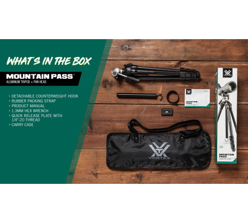 Штатив Vortex Mountain Pass Tripod Kit (TR-MTP)