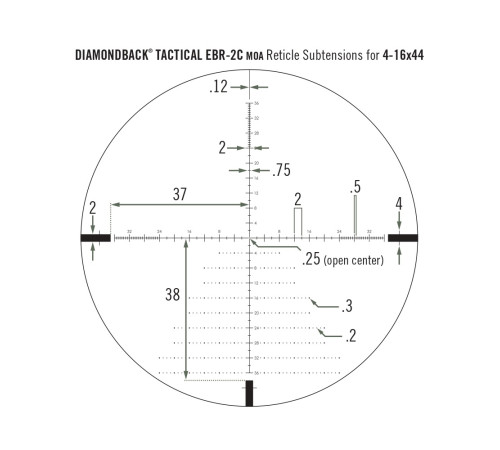 Приціл оптичний Vortex Diamondback Tactical FFP 4-16x44 EBR-2C MOA (DBK-10026)