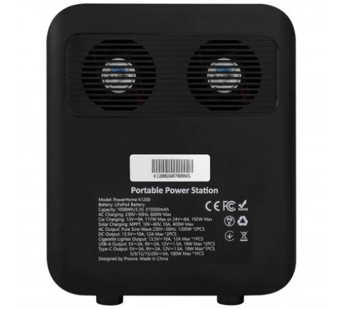 Портативна зарядна станція Proove PowerHome K1200