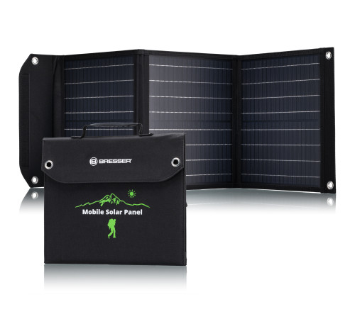 Портативний зарядний пристрій сонячна панель Bresser Mobile Solar Charger 40 Watt USB DC (3810040)