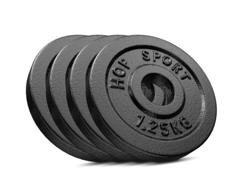 Сет з металевих дисків Hop-Sport Strong 4x1,25 кг