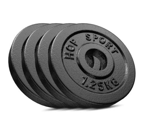 Сет з металевих дисків Hop-Sport Strong 4x1,25 кг