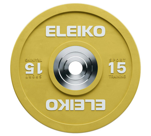 Диск тренувальний Eleiko Sport Training 15 кг 3062910-15