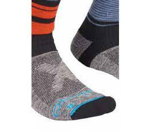 Шкарпетки ч Ortovox ALL MOUNTAIN MID SOCKS WARM M multicolour - 42-44 - сірий/оранжевий