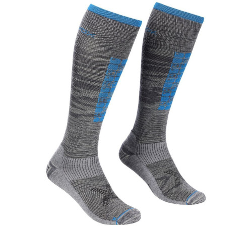 Шкарпетки ч Ortovox SKI COMPRESSION LONG SOCKS M grey blend - 45-47 - сірий