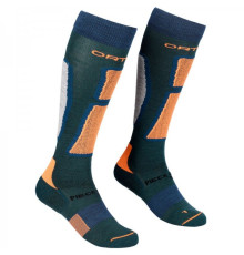 Шкарпетки ч Ortovox SKI ROCK'N'WOOL LONG SOCKS M pacific green - 45-47 - синій/зелений