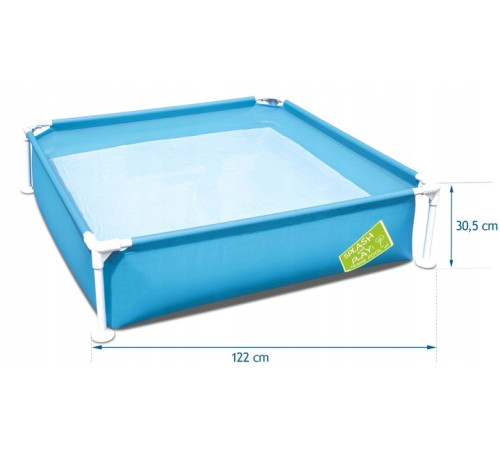 Басейн каркасний дитячий My First Frame Pools Bestway 56217 122x122х30,5 см Басейн каркасний дитячий My First Frame Pools Bestway 56217 122x122х30,5 см