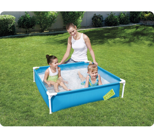 Басейн каркасний дитячий My First Frame Pools Bestway 56217 122x122х30,5 см Басейн каркасний дитячий My First Frame Pools Bestway 56217 122x122х30,5 см