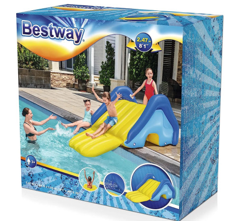 Гірка надувна дитяча Bestway 52453 247x124x100 см Гірка надувна дитяча Bestway 52453 247x124x100 см