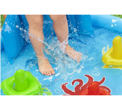 Басейн надувний дитячий Lil' SeaShapes Bestway 52568 115х89х76 см Басейн надувний дитячий Lil' SeaShapes Bestway 52568 115х89х76 см