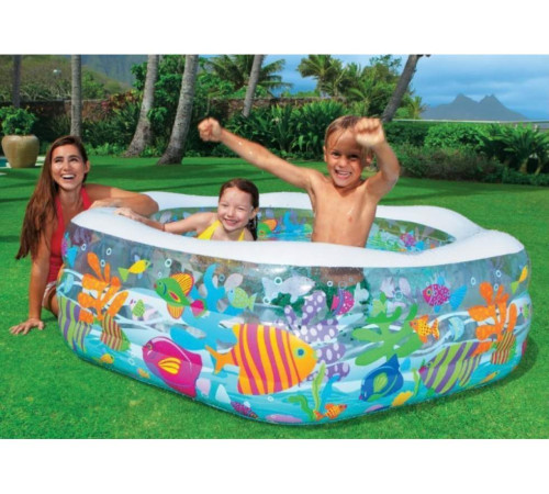 Басейн надувний дитячий Ocean Reef Intex 56493 191x178х61 см Басейн надувний дитячий Ocean Reef Intex 56493 191x178х61 см