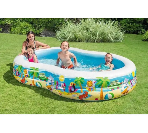 Басейн надувний дитячий Paradise Lagoon Intex 56490 262x160х46 см Басейн надувний дитячий Paradise Lagoon Intex 56490 262x160х46 см
