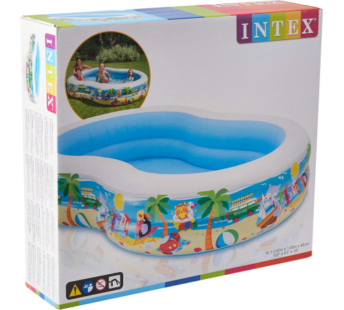Басейн надувний дитячий Paradise Lagoon Intex 56490 262x160х46 см Басейн надувний дитячий Paradise Lagoon Intex 56490 262x160х46 см