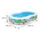 Басейн надувний дитячий Paradise Lagoon Intex 56490 262x160х46 см