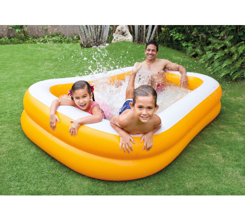 Басейн надувний дитячий Mandarin Swim Center Intex 57181-orange 228x147х46 см Басейн надувний дитячий Mandarin Swim Center Intex 57181-orange 228x147х46 см