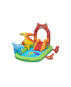 Дитячий басейн Dinosaur World для дітей 2+ BESTWAY 241x140x137см + Гірка + Водяний душ + Аксесуари